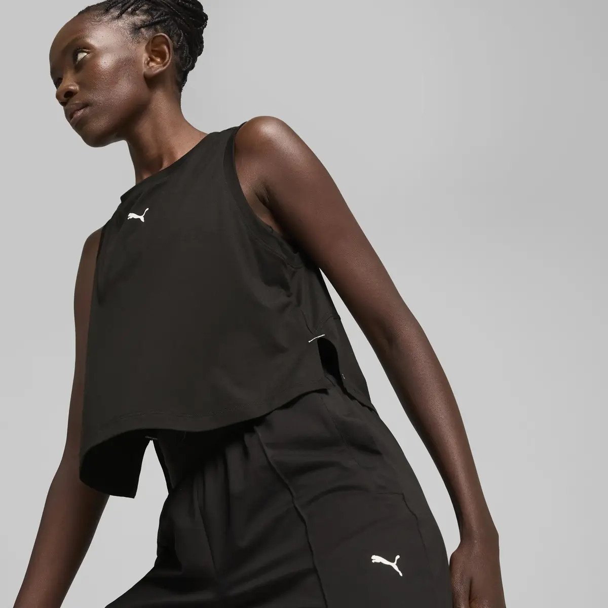 Puma CLOUDSPUN SLEEVELESS TANK Siyah Kadın T-Shirt