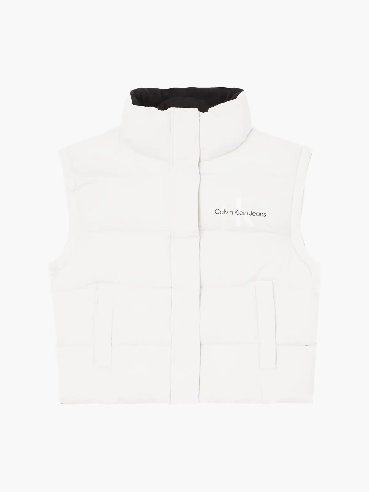 Calvin Klein MW NON-DOWN VEST Kadın Krem Yelek