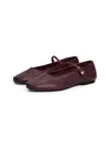 Tommy Hilfiger SMOOTH LEATHER MARYJ, H04 Bordo Kadın Babet