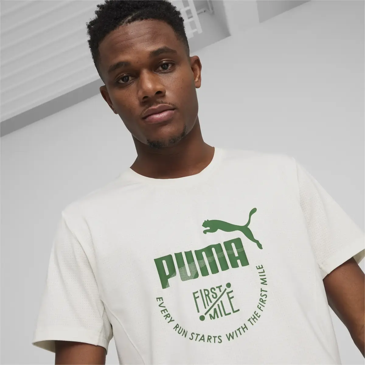 Puma Unisex First Mile Tee Gri Erkek T-Shirt
