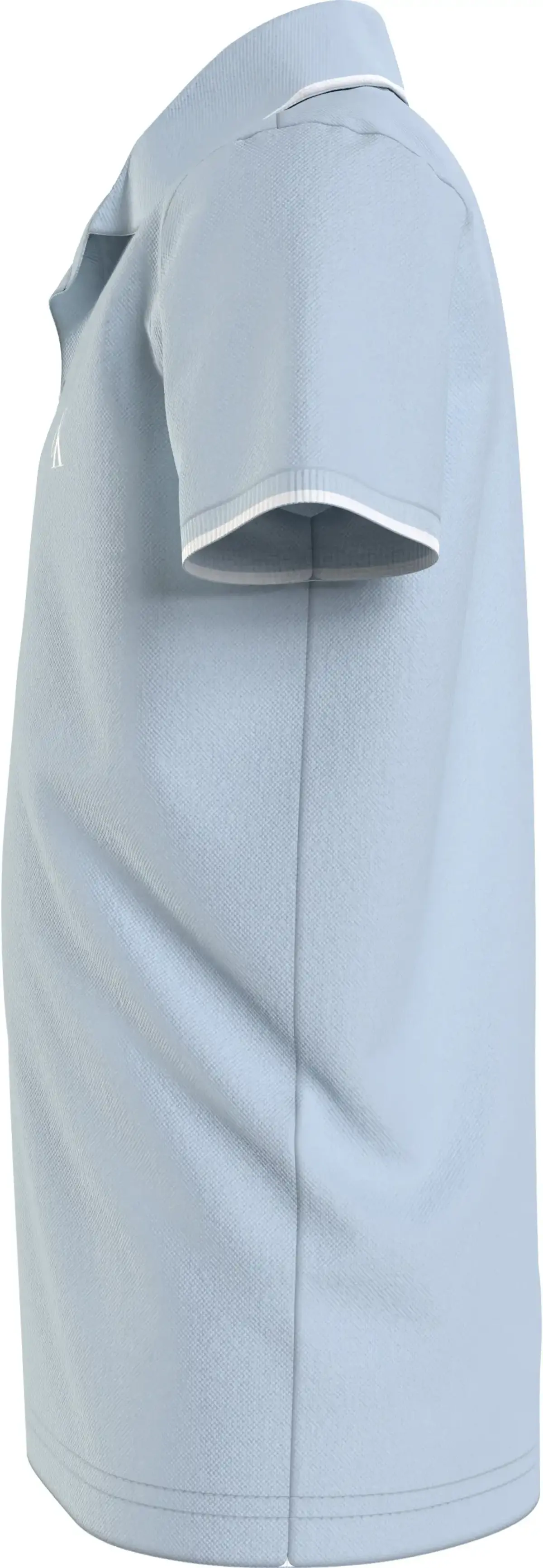 Calvin Klein MONOGRAM TIPPING FIT Erkek Mavi Polo T-Shirt