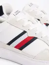 Tommy Hilfiger LIGHT CUPSOLE LTH MI, 0K6 Beyaz Erkek Spor Ayakkabı & Sneaker
