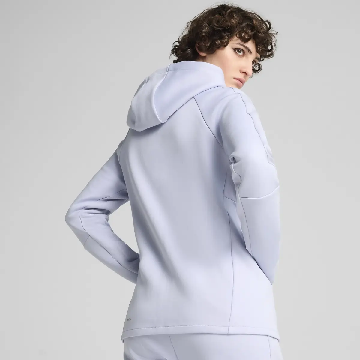 PUMA EVOSTRIPE Full-Zip Hoodie Mavi Kadın Hoodie