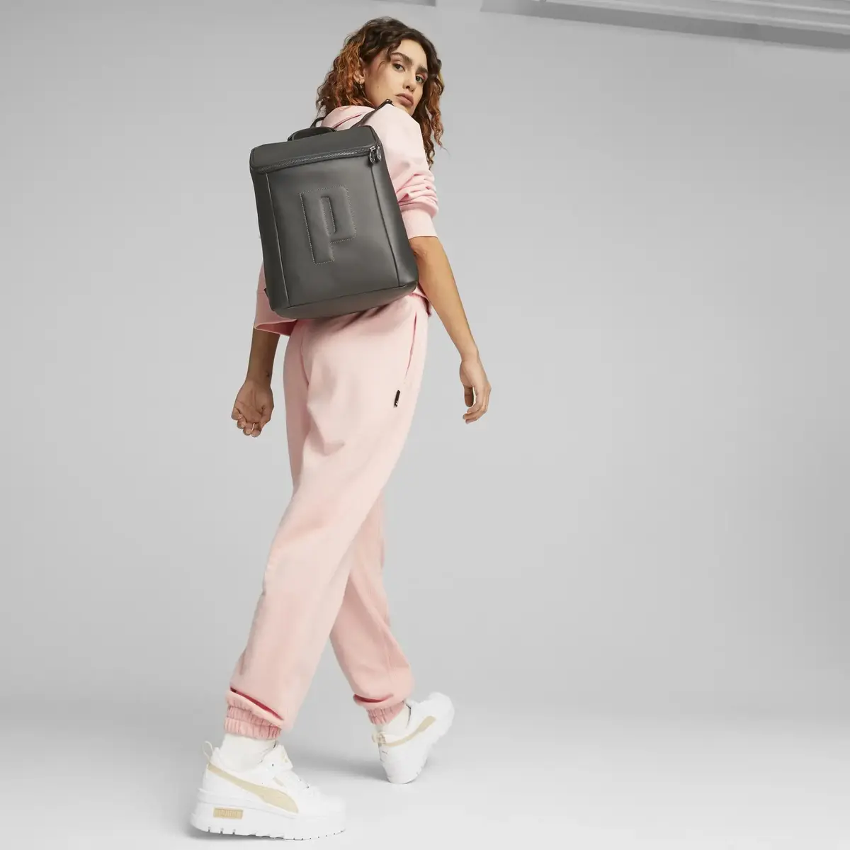 Puma Sense Suni Deri Siyah Kadın Sırt Çantası