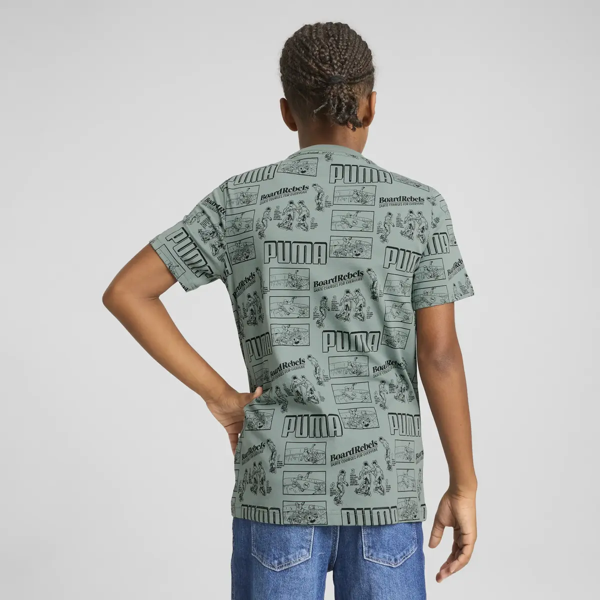 Puma MID90S AOP Tee Yeşil Unisex T-Shirt & Polo