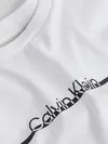 Calvin Klein SPLIT LINE LOGO T-SH, YAF Beyaz Erkek T-Shirt & Polo