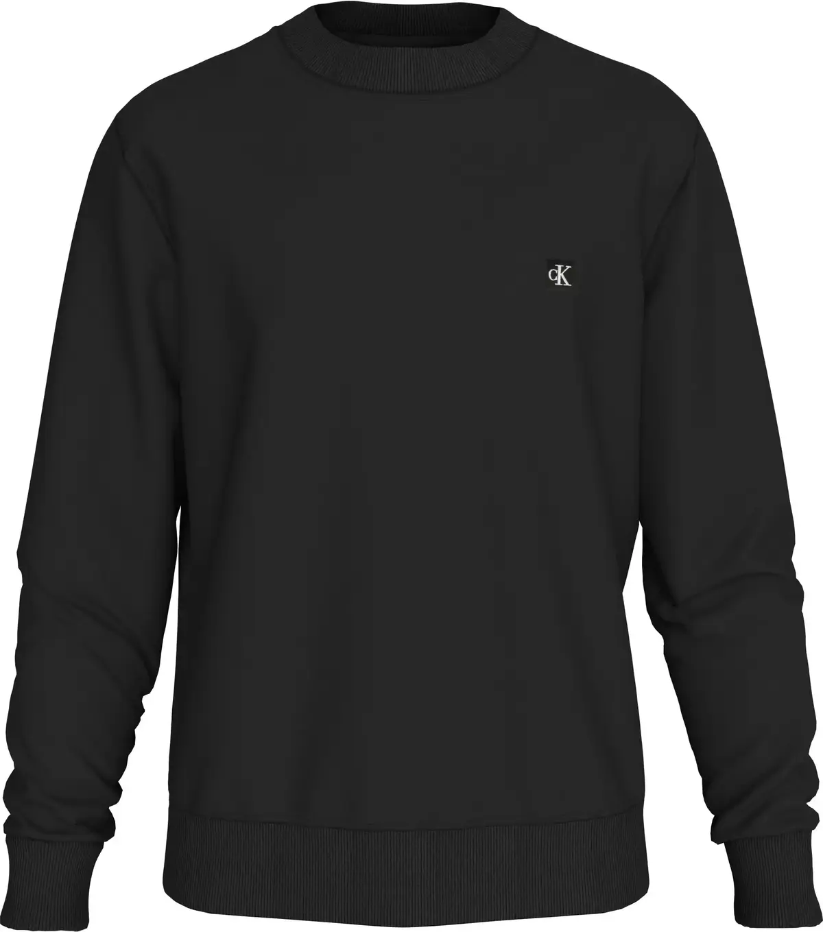 Calvin Klein CK EMBRO BADGE CREW, BEH Siyah Erkek Sweatshirt