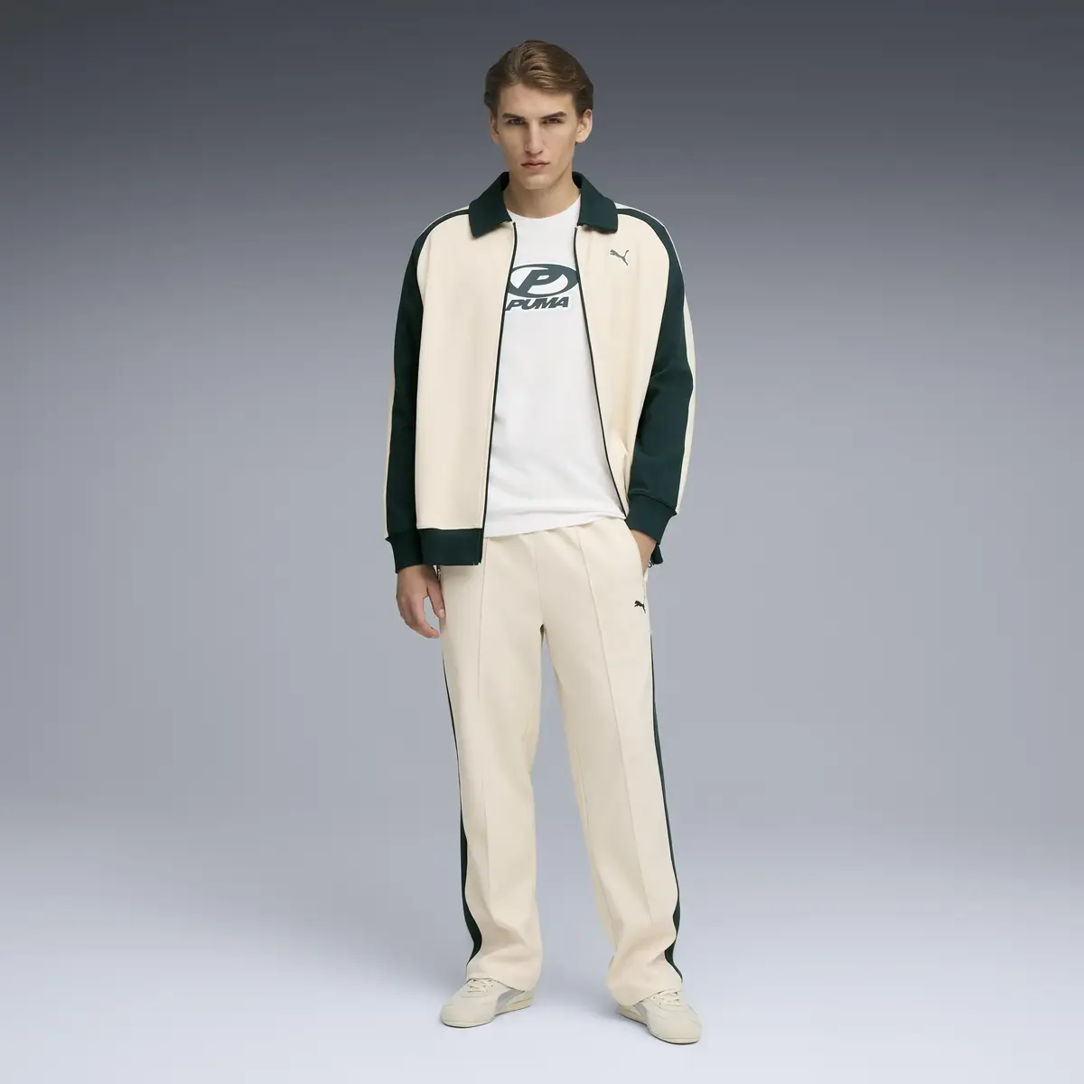Puma T7 Relaxed Track Pants Gri Erkek Eşofman Altı