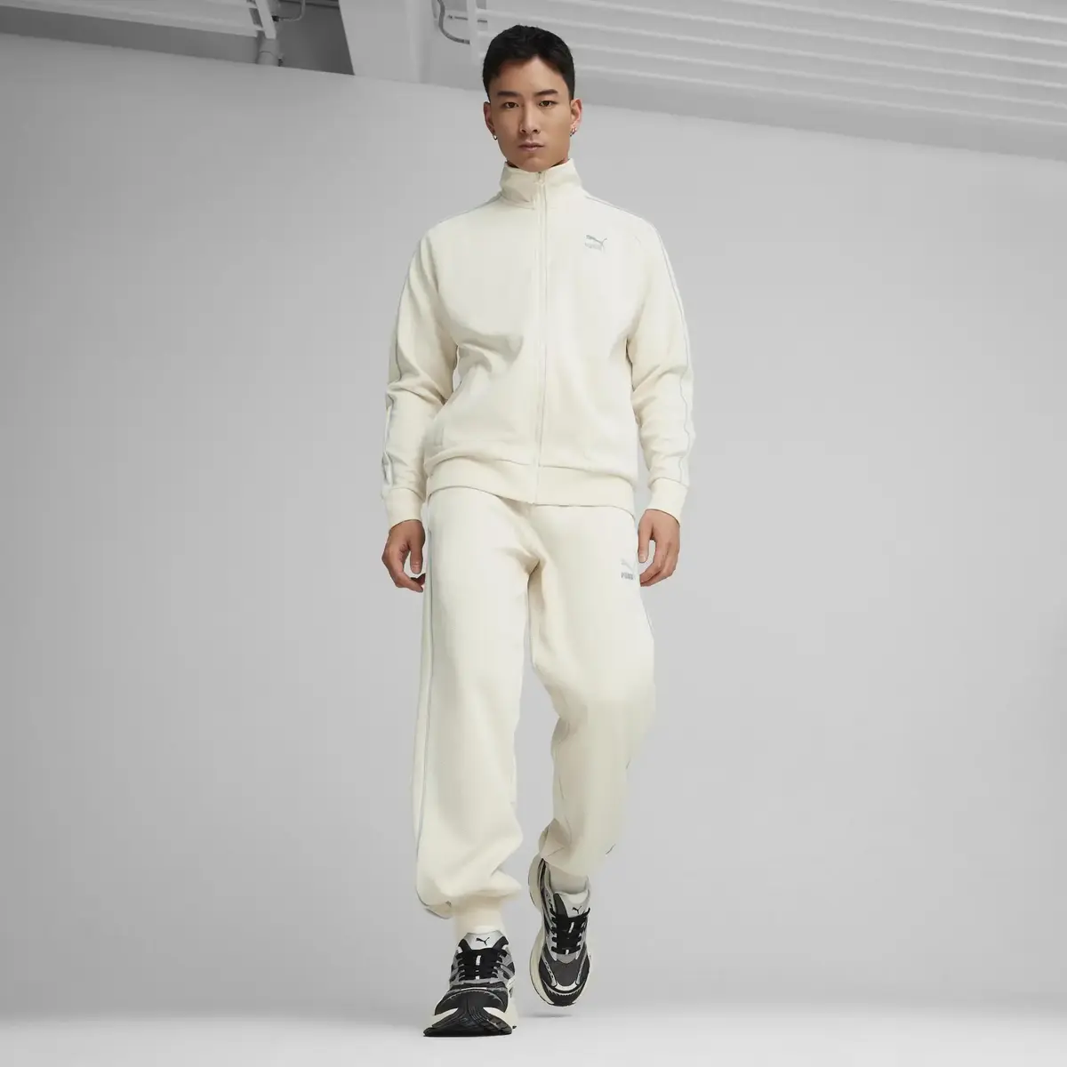 PUMA T7 Track Jacket Krem Erkek Ceket