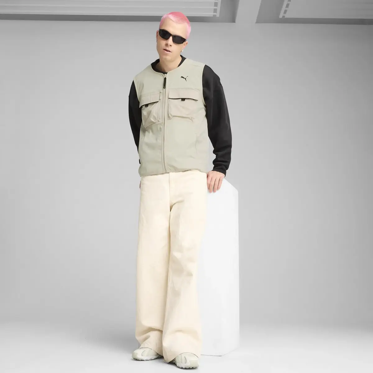 PUMATECH Cargo Vest Bej Erkek Yelek