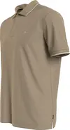 Calvin Klein STRETCH PIQUE TIPPIN Erkek Krem Polo T-Shirt
