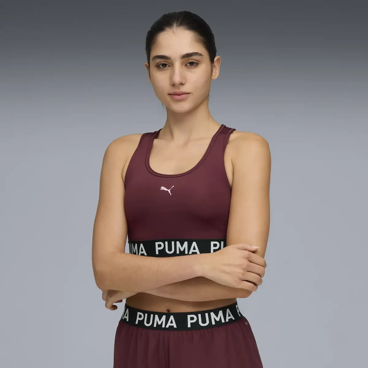 Puma 4KEEPS STRONG BRA - MID Bordo Bra