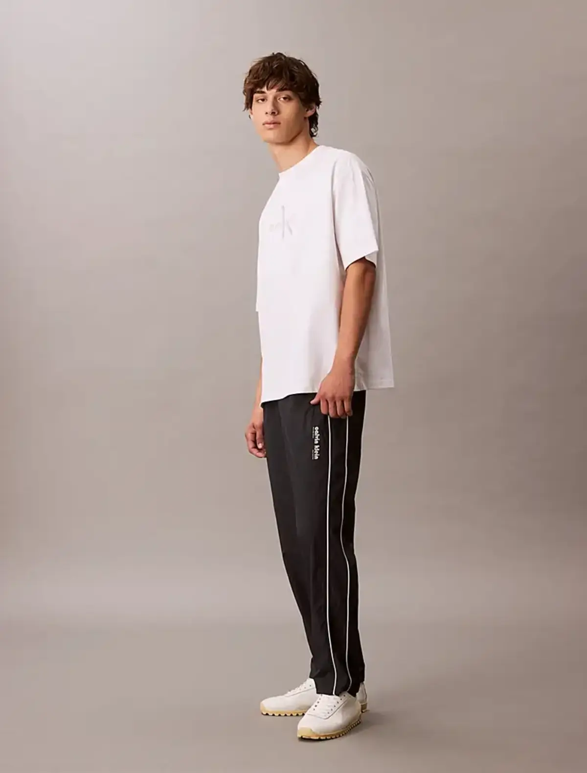 Calvin Klein RELAXED CRINKLE NYLON TRACK PANT Antrasit Erkek Pantolon