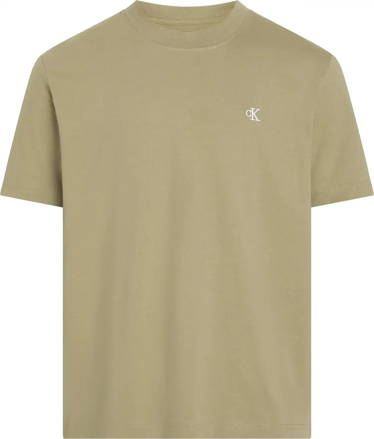 Calvin Klein SERIF FONT GRAPHIC T, HI0 Bej Erkek T-Shirt & Polo