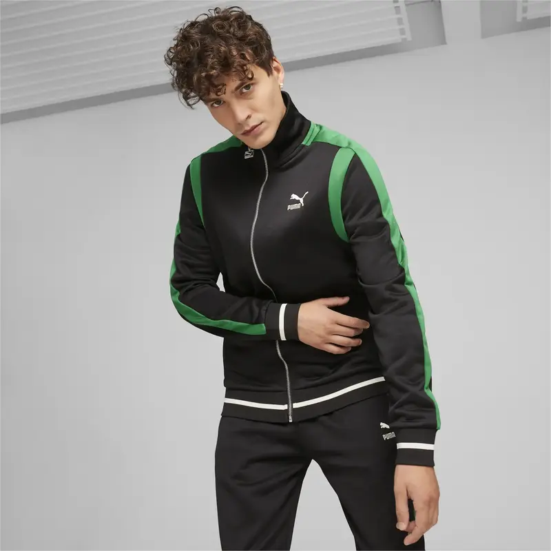 Puma T7 FOR THE FANBASE Track Jacket PT Siyah Erkek Sweatshirt