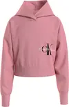 Calvin Klein MONOGRAM OFF PLACED Kadın Pembe Hoodie