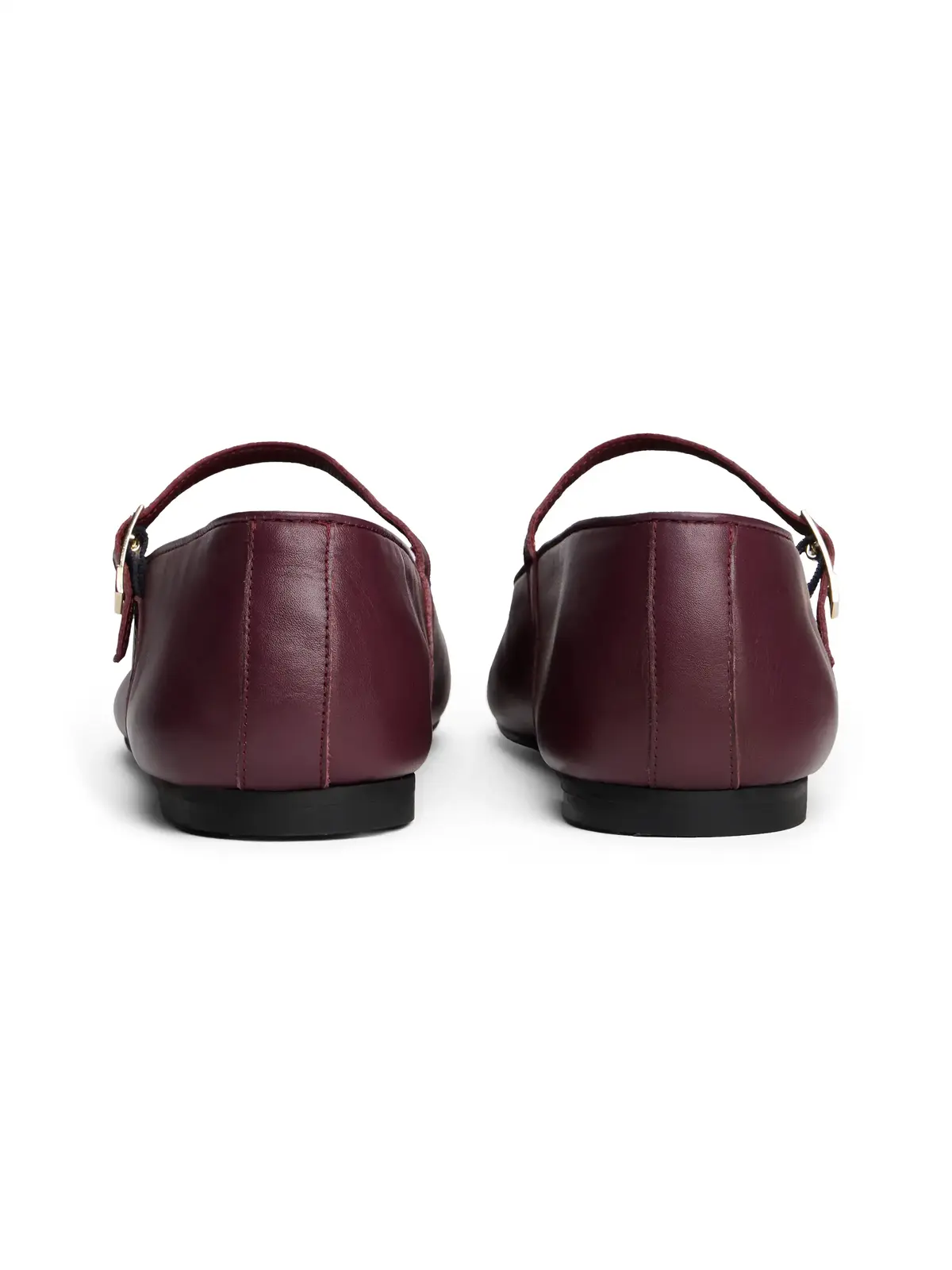 Tommy Hilfiger SMOOTH LEATHER MARYJ, H04 Bordo Kadın Babet