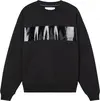 Calvin Klein SHINY INSTITUTIONAL Erkek Siyah Sweatshirt