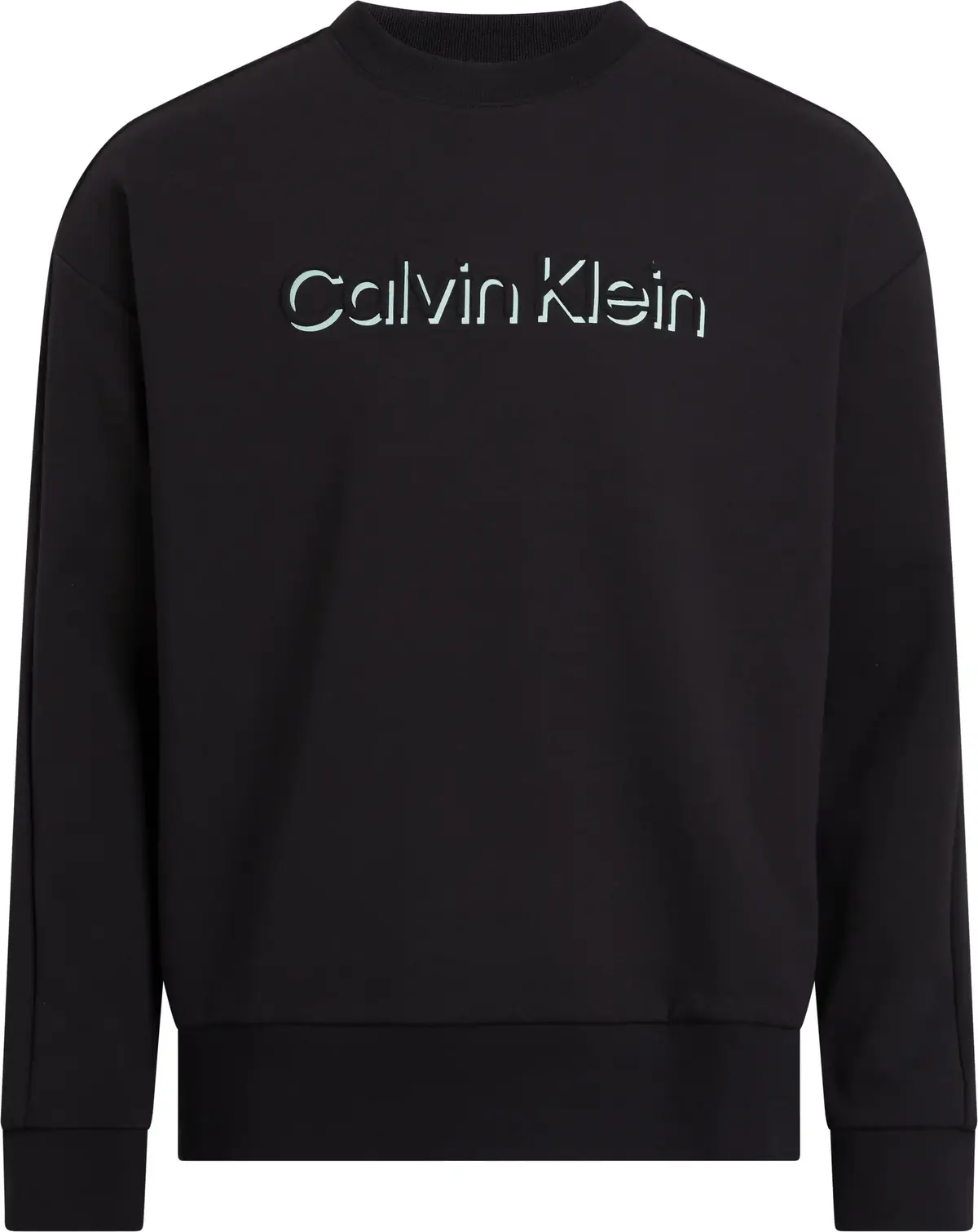 Calvin Klein SHADOW EMBOSSED LOGO Erkek Siyah Sweatshirt