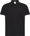 Calvin Klein SS REFINED PIQUE TIPPED CLASSIC Erkek Siyah Polo T-Shirt