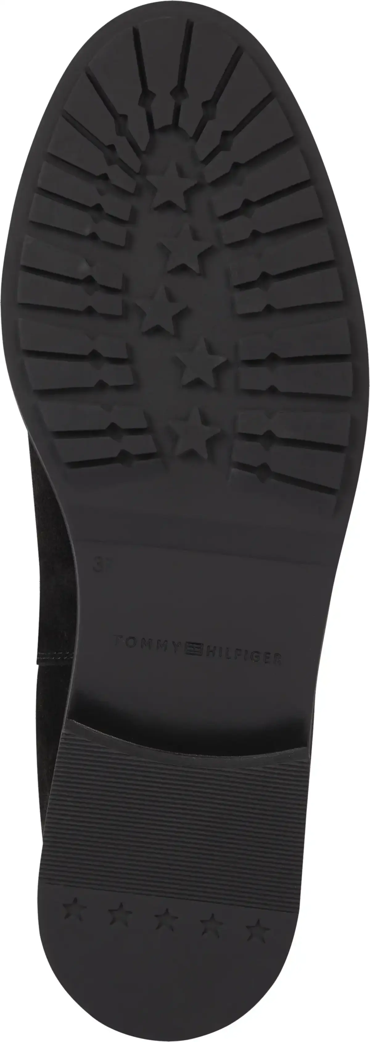 Tommy Hilfiger TH SUEDE FLAT BOOT Kadın Siyah Bot