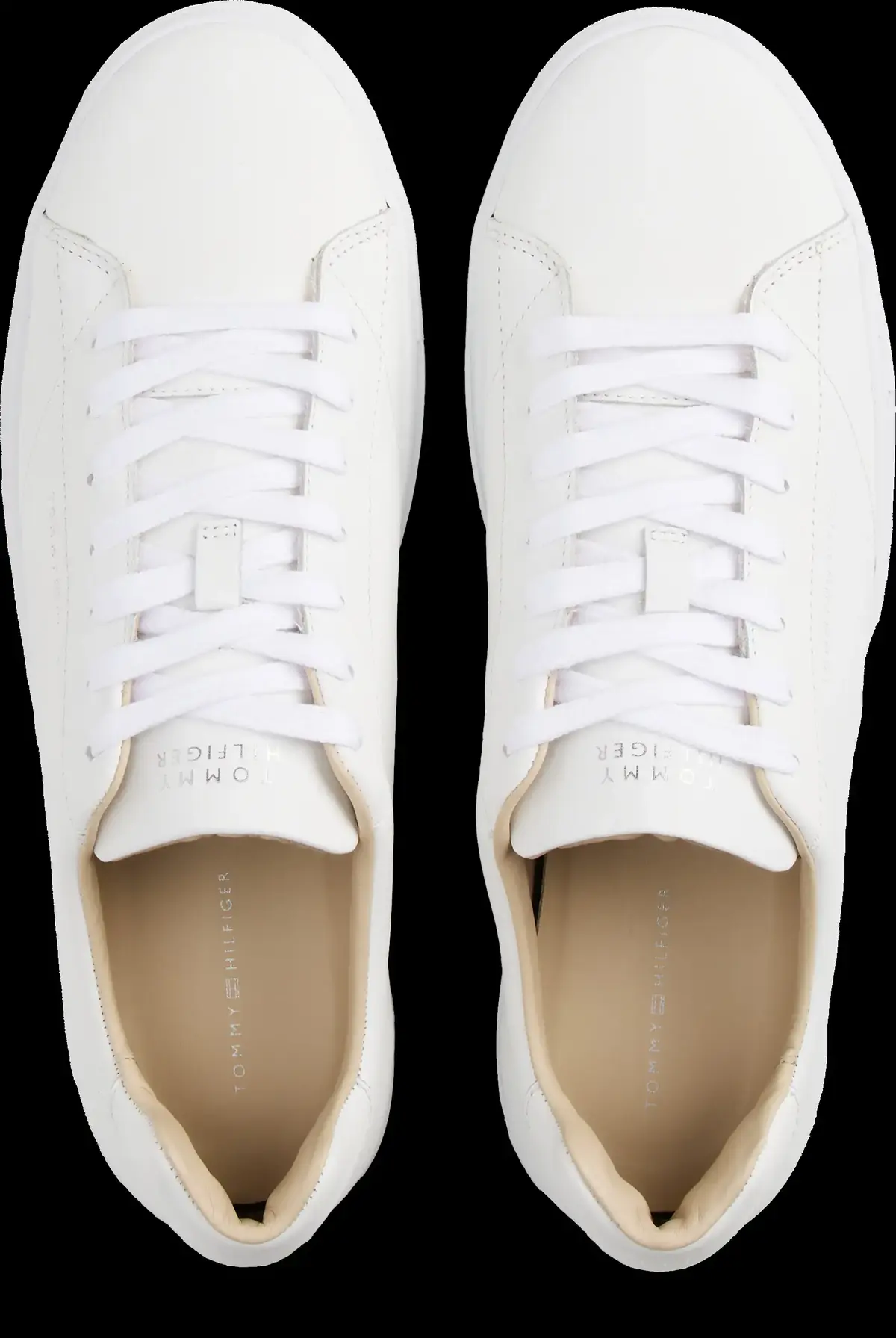 Tommy Hilfiger PREMIUM CUPSOLE LEAT, YBS Beyaz Erkek Spor Ayakkabı & Sneaker