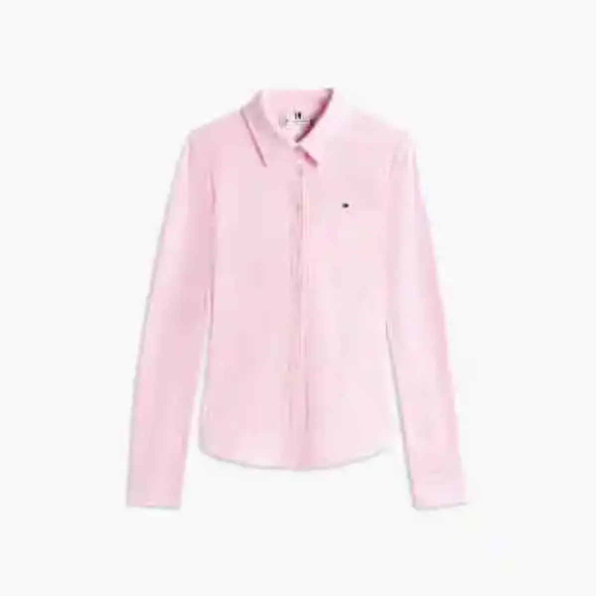 Tommy Hilfiger 1985 SLIM PIQUE BTN, 0D7 Pembe Kadın Gömlek