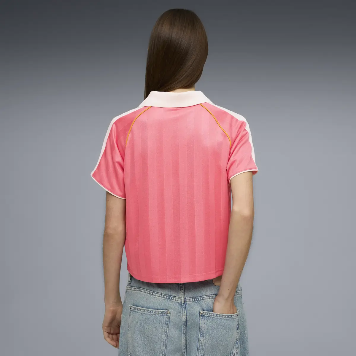 Puma T7 Relaxed Football Jersey Pembe Kadın T-Shirt