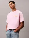 Calvin Klein SS 16S CALVIN KLEIN BAUHAUS GRAP Pembe Erkek Tişört