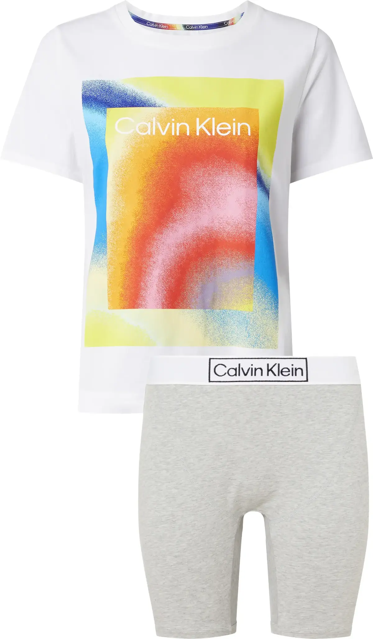 Calvin Klein SHORT SET Kadın Gri Eşofman Takımı