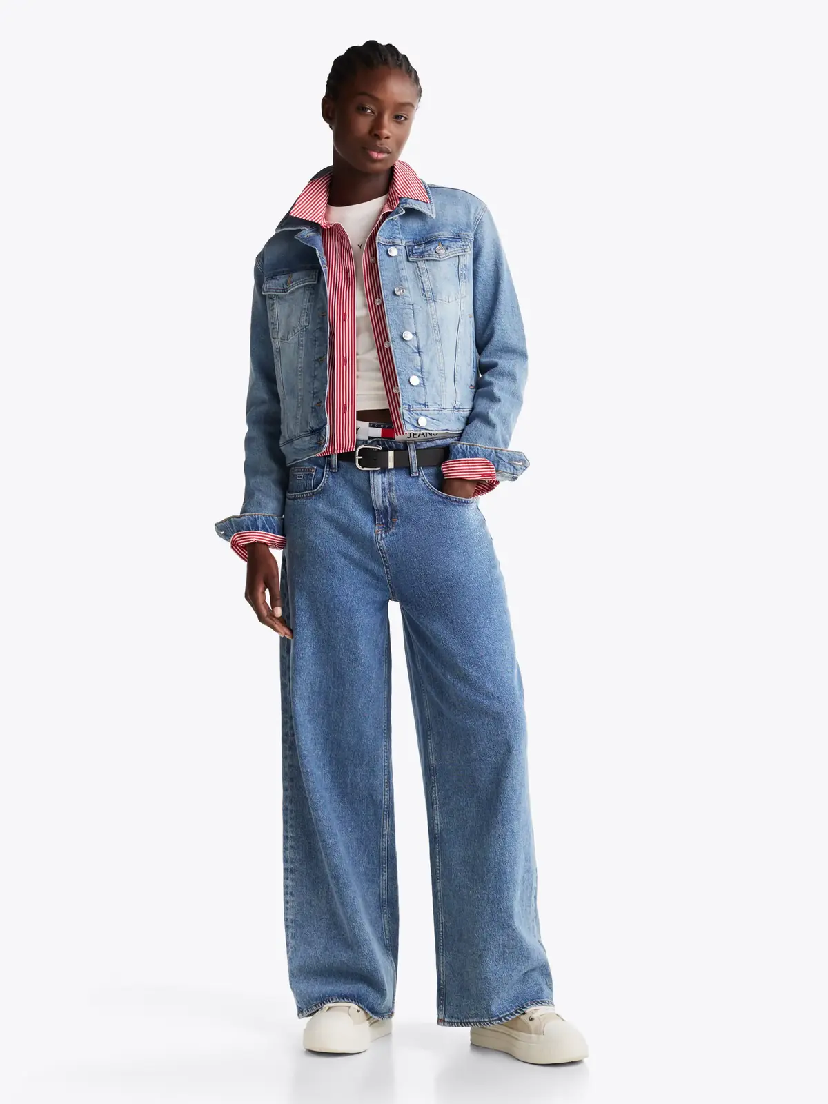 Tommy Hilfiger CLASSIC TRUCKER JACK, 1AB Mavi Kadın Kot Ceket