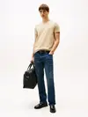 Tommy Hilfiger STRETCH SLIM FIT TEE Erkek Krem T-Shirt