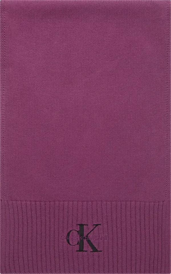Calvin Klein MONOLOGO EMBRO KNIT Kadın Pembe Atkı