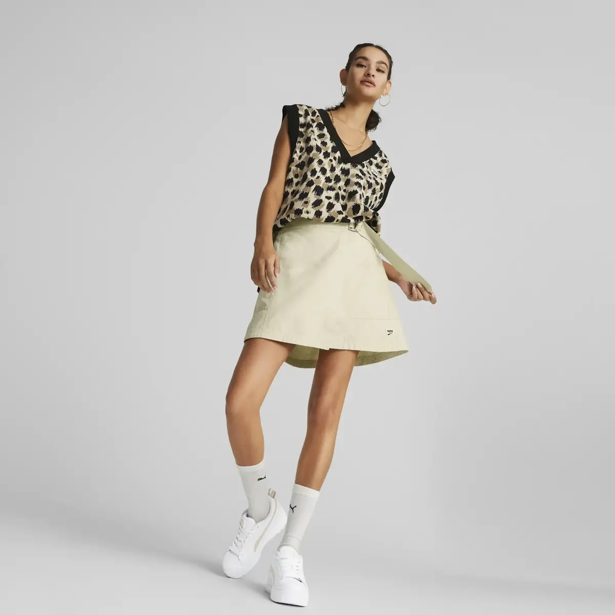 Puma DOWNTOWN Skirt Bej Kadın Etek