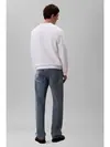 Calvin Klein LS EU 350TERRY CK BAUHAUS LOGO C Beyaz Erkek Sweatshirt