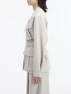 Calvin Klein VISCOSE CREPE FIELD Kadın Krem Blazer