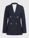 Tommy Hilfiger WOOL BLEND GOLD BUTT Kadın Siyah Blazer