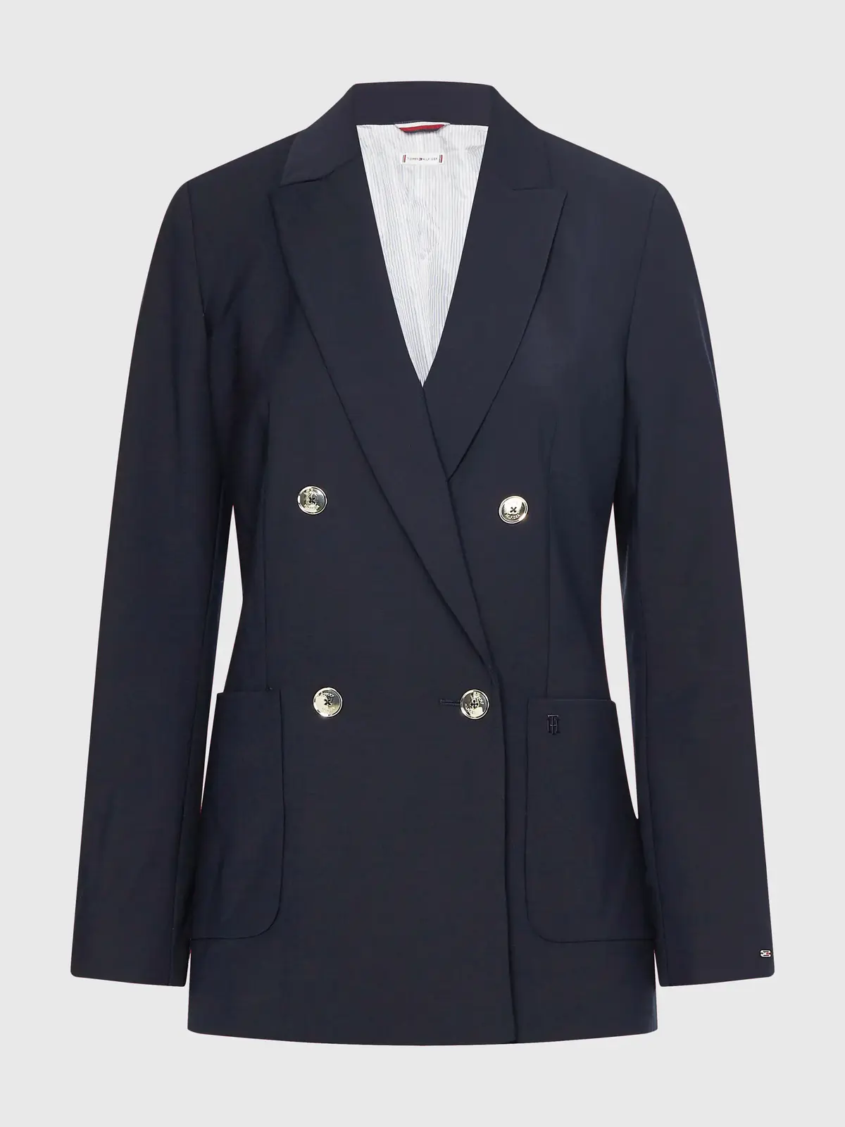 Tommy Hilfiger WOOL BLEND GOLD BUTT Kadın Siyah Blazer
