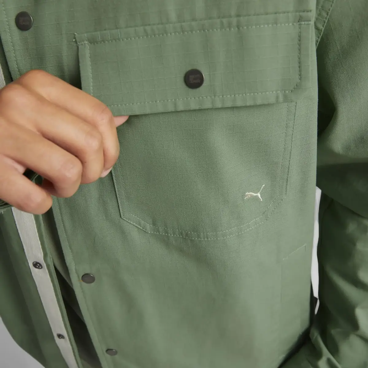 Puma Mmq Ripstop Overshirt Erkek Fermuarlı Sweatshirt