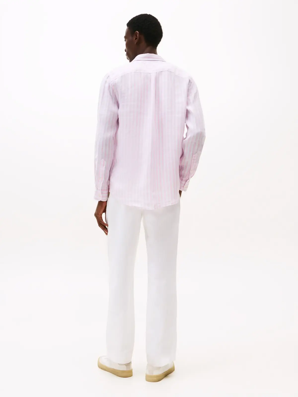 Tommy Hilfiger LINEN ESSENTIAL STRI, 0D1 Pembe Erkek Gömlek