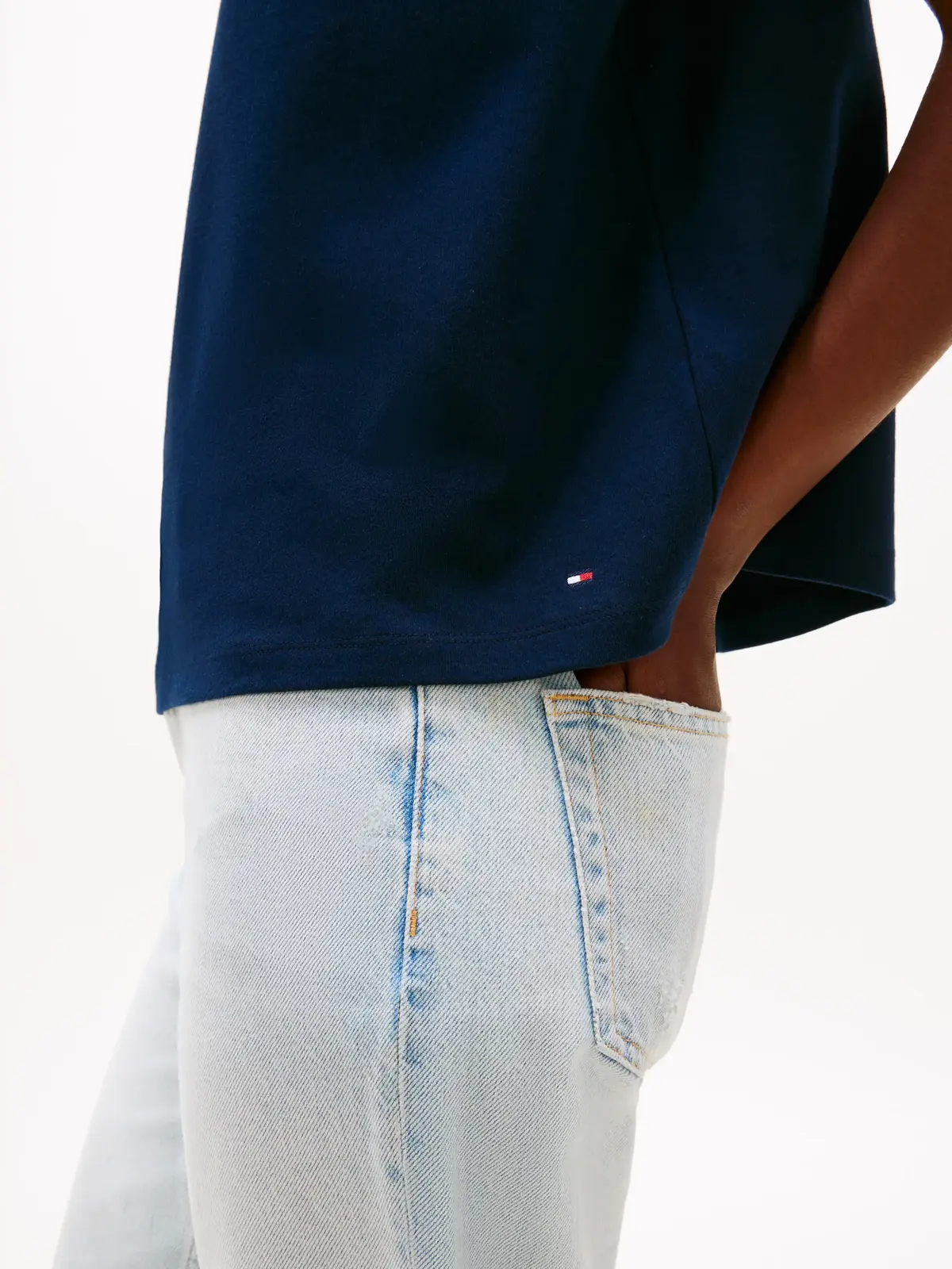 Tommy Hilfiger MDRN CAP SLV CORP LO, C1G Lacivert Kadın T-Shirt & Polo