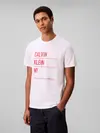 Calvin Klein SS 30S EU CALVIN KLE, YAA Beyaz Erkek T-Shirt