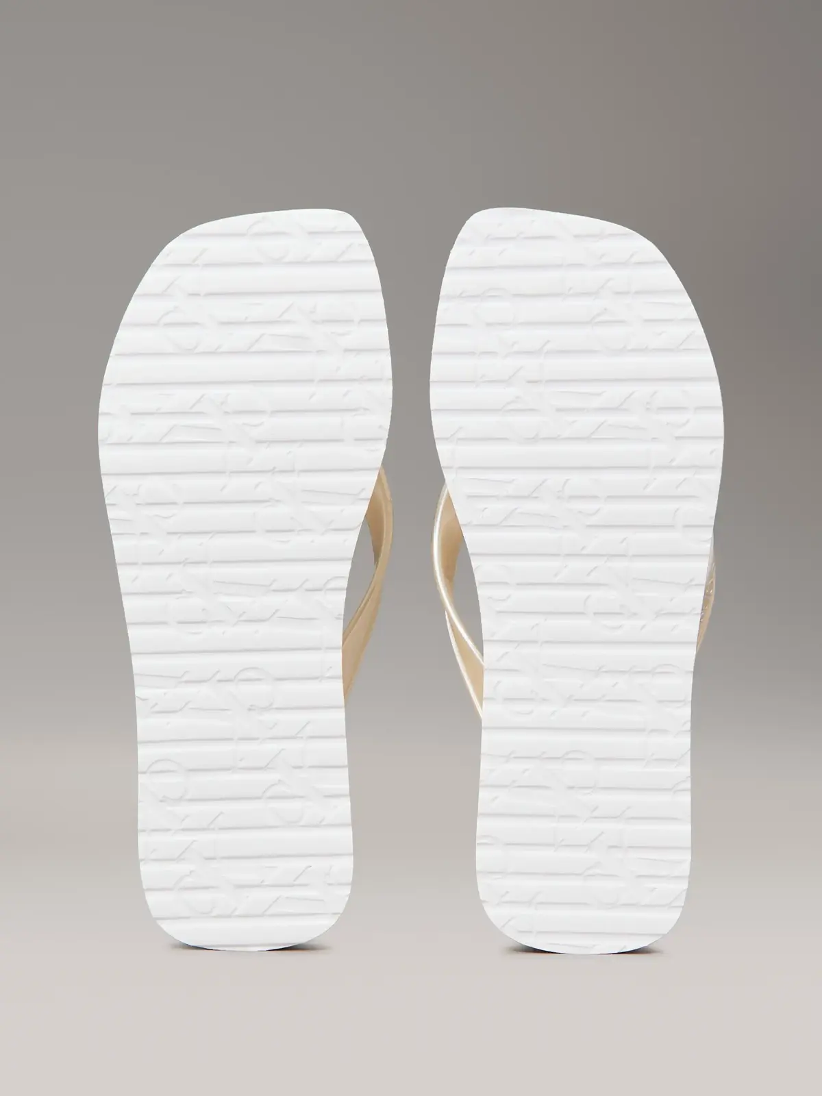 Calvin Klein THONG+ TPU METALLIC, ACF Beyaz Kadın Terlik