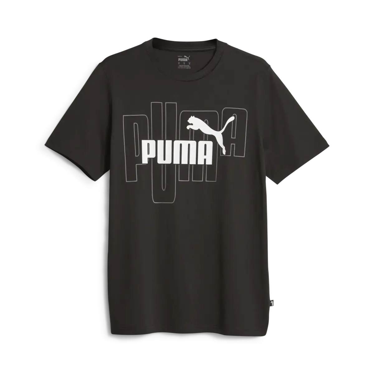 Puma GRAPHICS No. 1 Logo Tee Siyah Erkek T-Shirt & Polo