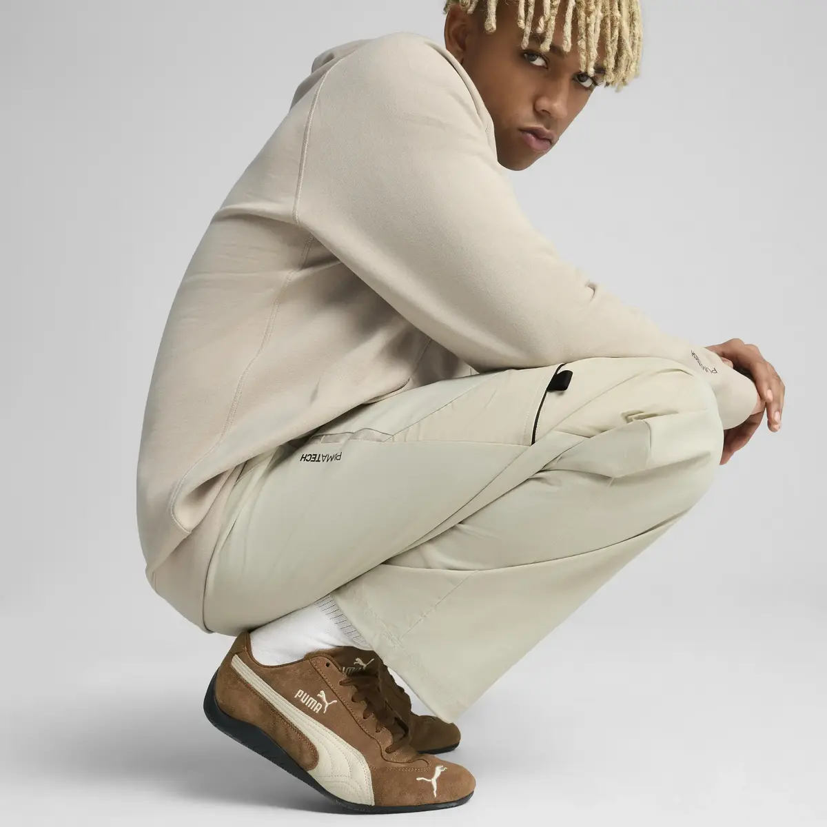 PUMATECH Relaxed Cargo Pants Bej Erkek Eşofman Altı