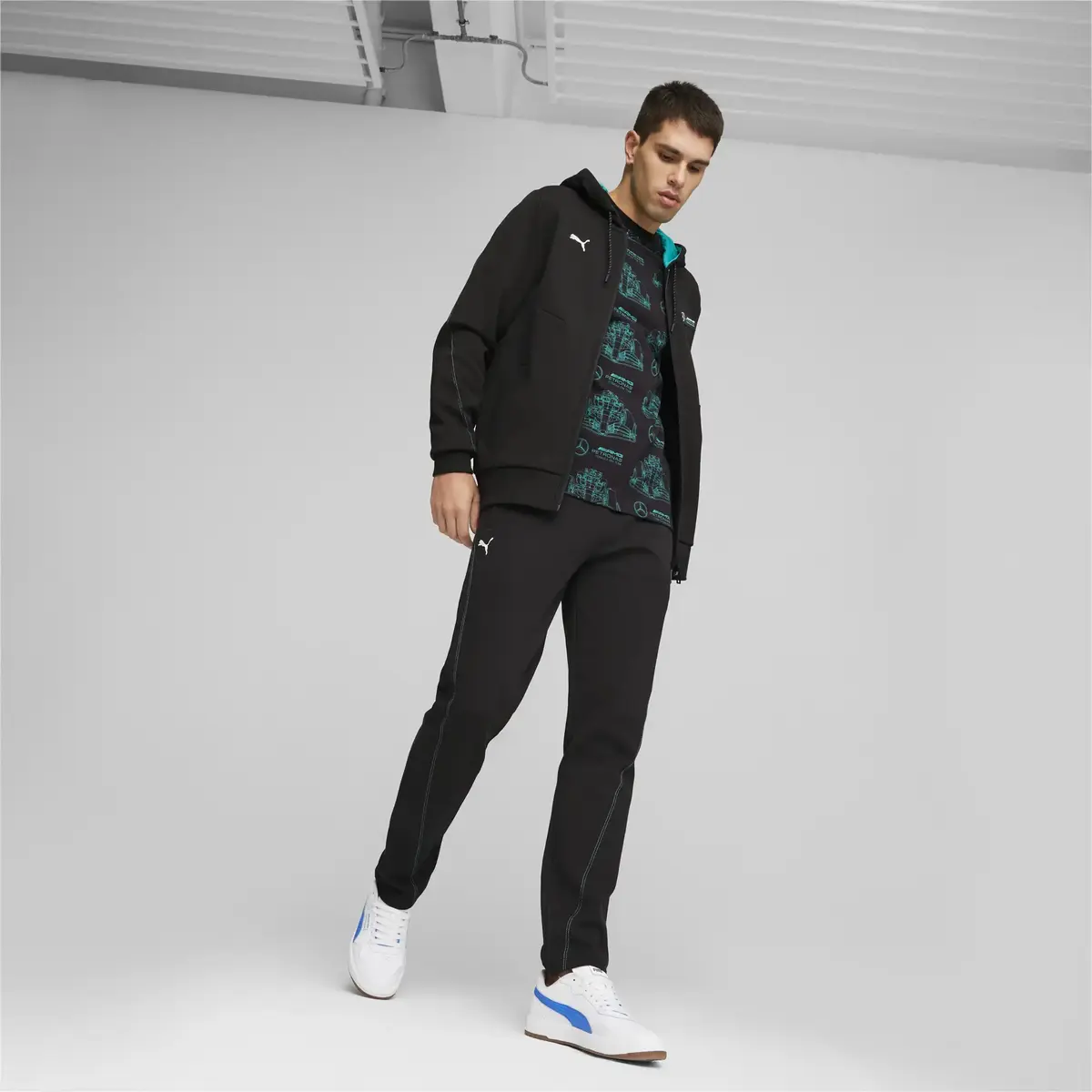 Puma MAPF1 Hooded Sweat Jacket Siyah Fermuarlı Hoodie