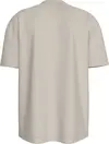 Calvin Klein BRISTLE MONOLOGO TEE, PDH Krem Erkek T-Shirt & Polo