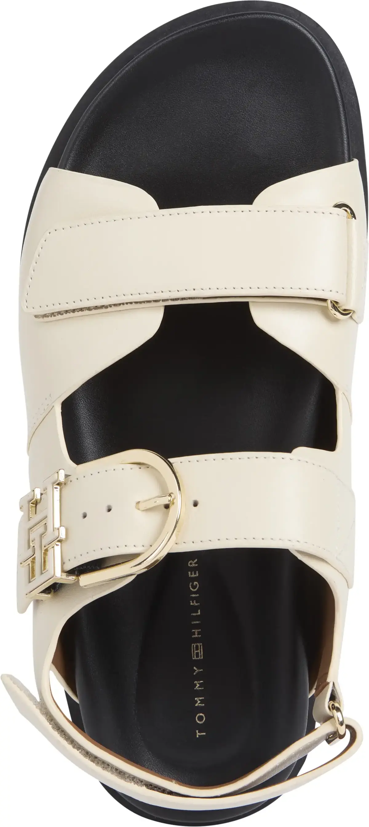 Tommy Hilfiger LEATHER SPORTY SANDA, ACJ Krem Kadın Terlik