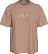 Calvin Klein EMBROIDERED MONOLOGO, TGW Pembe Kadın T-Shirt & Polo