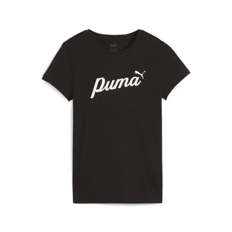 Puma ESS+ BLOSSOM Script Tee Siyah Kadın T-Shirt